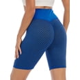 thumbnail image 6 of YouLoveIt Butt Lifting Yoga Shorts Women Tummy Control Leggings Textured Scrunch Running Shorts Honeycomb High Waist Yoga Pants Sexy Butt Lifting Stretchy Leggings, 6 of 7