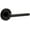 Satin Black, variant on Viaggio Clomltmil_Prv_234_Rh Motivo Right Handed Solid Brass Privacy Door Lever Set -