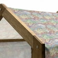 thumbnail image 5 of Grunge Pet House, Wavy Thin Stripes Colorful Pattern Retro Geometric Elements Grid with Curved Lines, Outdoor & Indoor Portable Dog Kennel with Pillow and Cover, 5 Sizes, Multicolor, by Ambesonne, 5 of 5