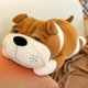 thumbnail image 1 of 45/60 cm perro de peluche muñeca grande lindo dibujos animados perro suave almohada grande largo fundido almohada para dormir muñeca juguete almohada peluche cachorro gris, 1 of 3