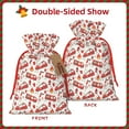 thumbnail image 2 of Pofeuu Fire Truck Print Burlap Bags with Drawstrings Drawstring Gift Bags Pouch Bag for Thankgiving Birthday Party Gift Wrapping Treats and Party Favors-Small, 2 of 9