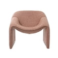 thumbnail image 1 of Ilios Innova | Sillón Cangrejo Terracota con Diseño Moderno y Futurista, Estructura Curva con Reposa Brazos, Tapizado en Tela Bouclé y Detalles Metálicos., 1 of 9