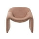 thumbnail image 1 of Ilios Innova | Sillón Cangrejo Terracota con Diseño Moderno y Futurista, Estructura Curva con Reposa Brazos, Tapizado en Tela Bouclé y Detalles Metálicos., 1 of 9
