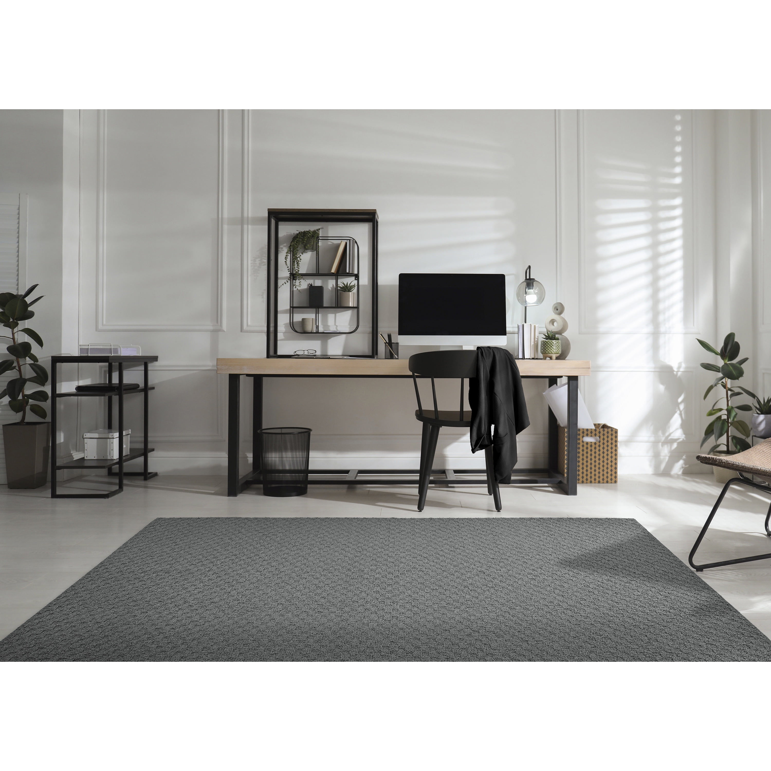 Garland Rug Town Square Cinder Gray Indoor Area Rug, 6' x 9'
