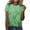 Green, variant on 2026 ! asdoklhq 2026 Summer Fall Plus Womens Tops,Ladies Tops ,Womens Shirts under $5,Women's Fashion Printed T-Shirt Short Sleeves Blouse Round Neck Casual Tops