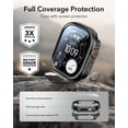 thumbnail image 3 of ESR Case & Screen Protector Set Compatible with Apple Watch Ultra 3 /Ultra 2 /Ultra 49mm (2025), Military‑Grade Aluminum Alloy Frame & 2‑Pack Tempered Glass, Black, 3 of 9