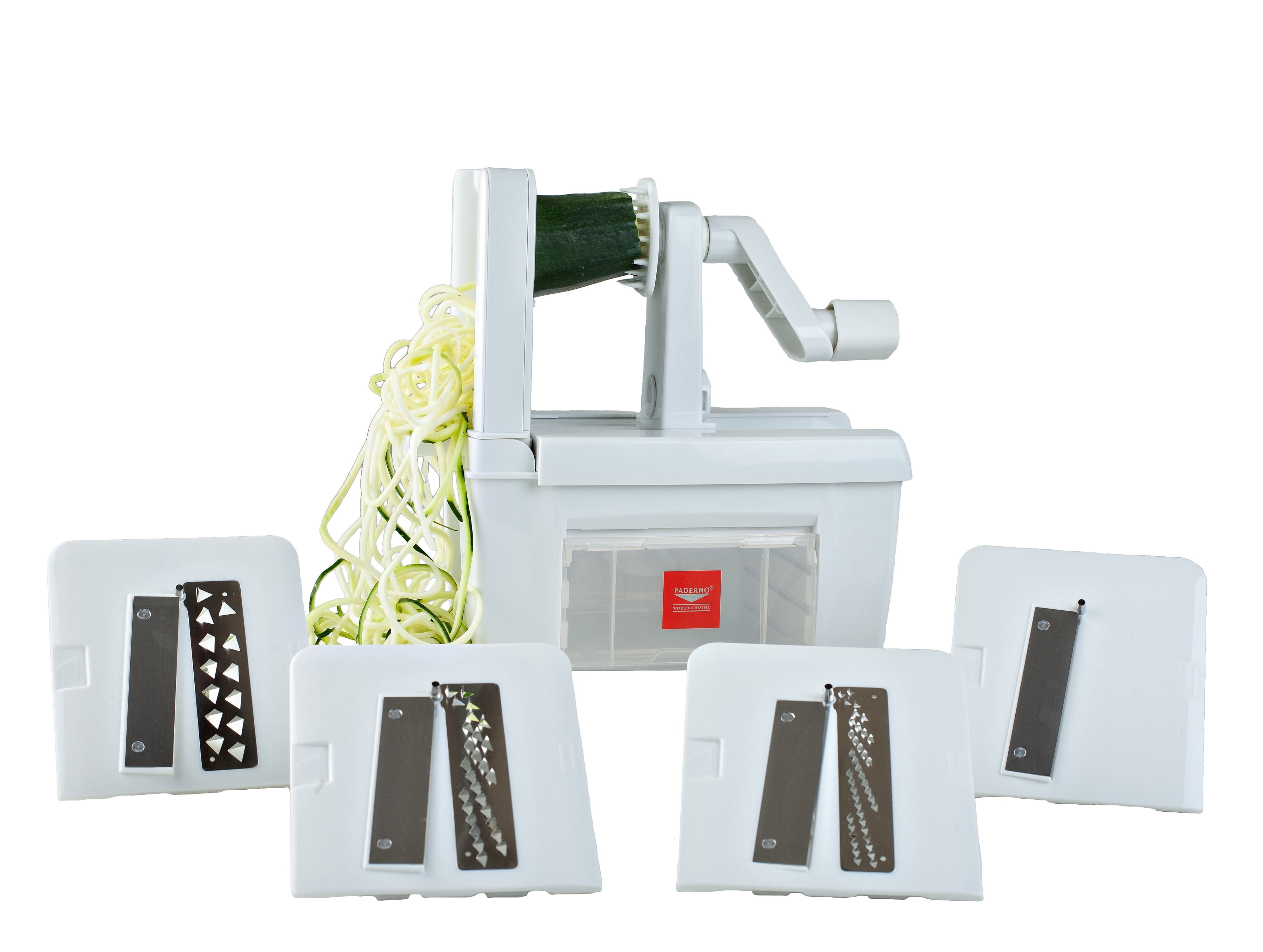 Paderno World Cuisine 4Blade 5Cut Spiral Slicer