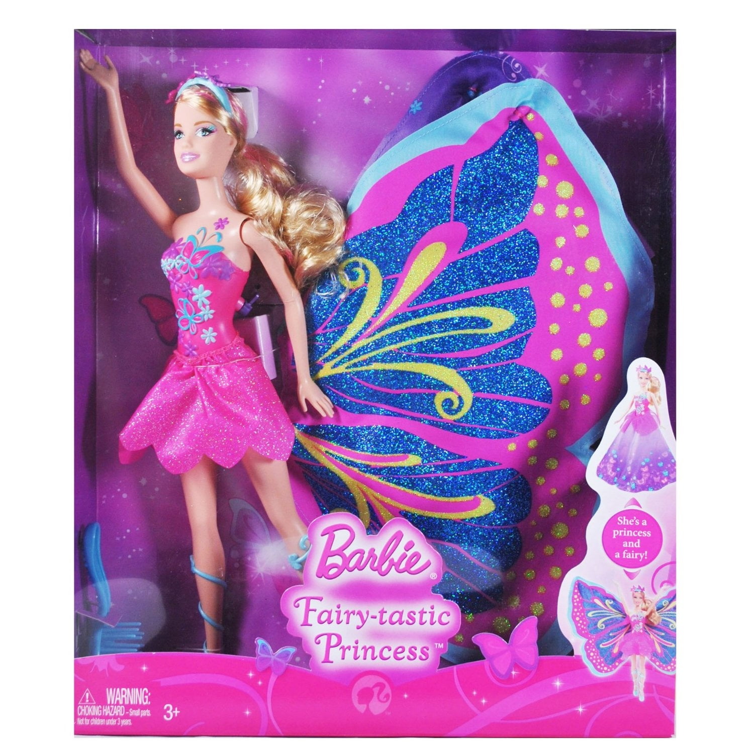 Fairy-tastic Princess Barbie Doll 2009 Mattel T4552 - Walmart.com