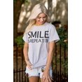 thumbnail image 4 of Smile Repeat Lifestyle Inspiration Women's Graphic T Shirt Tees Brisco Brands S, 4 of 6