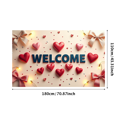 thumbnail image 1 of Welcome Heart Design Valentine's Day Celebration Banner Party Decorations Backdrop Romantic Theme Love Props Photography Event Gift, 1 of 4