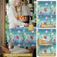 thumbnail image 5 of Pioneer Flower Floral Print Pattern Round Tablecloth 60 X 60 Inch, Wrinkle Resistant Wipeable Table Cloth for Kitchen Dining Picnic Patio Party, 5 of 6