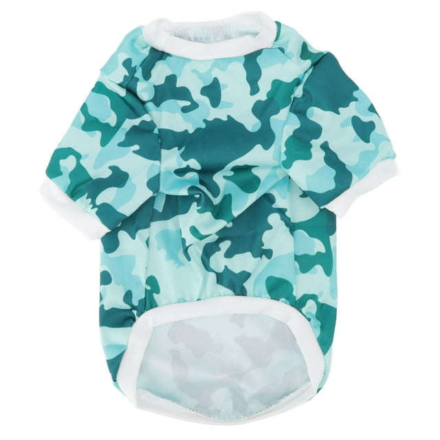 Camisa para mascotas con protección solar, suave, transpirable, elástica, con estampado elegante, ropa de verano para gatos y perros para fiestas diarias S