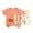 B Orange A, variant on Uxgjfwu Summer Girls and Boys T-Shirt and Shorts Outfit Set Baby Clothes Short Sleeved Shorts Set Sizes 3M-5T,White