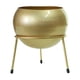 thumbnail image 2 of Large Planters With Stand Decorative Floor Planters Metal Pots With Drainage Holes For Living Room Office Garden Or Balcony, 2 of 6