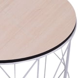 vidaXL Coffee Table Round End Table Side Sofa Table Living Room ...