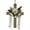 White, variant on KDFWDM Wooden Easter Front Door Cross with Artificial Flowers - Spring Farmhouse Decor Featuring Seasonal Signs and Greenery for Porch, Wall & Home Entryway Decorations