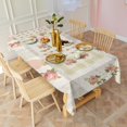 thumbnail image 5 of Pioneer Flower Floral Print Pattern Rectangle Tablecloth 60"x102",Waterproof Polyester Rectangle Table Cloth, Wipeable Spillproof Polyester Tablecloth for Dining, Camping, Indoor and Outdoor, 5 of 6