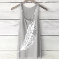 thumbnail image 2 of fvwitlyh Womens White Tank Top Women Sleeveless Racer Back Tank Tops Halter Neck Crop Tops Grey 4X-Large, 2 of 5
