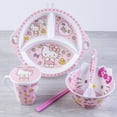 thumbnail image 3 of Juego de vajilla Kawaii Sanrio Hello Kitty para niños, cubiertos de dibujos animados, cuenco de cocina, plato, tenedor, cuchara, juego de cubiertos de vidrio de agua, 3 of 4