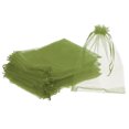 thumbnail image 1 of Uxcell Organza Bags, 25 Pcs 8.66x6.3 Inch Drawstring Mini Pouches for Party Wedding, Light Green, 1 of 6