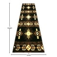 thumbnail image 4 of BizChair South West Native Area Rug Runner Design C318 Black (2 Feet X 7 Feet), 4 of 6