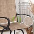 thumbnail image 5 of Aoxun Outdoor Swivel Bar Stools Outdoor Patio Bar Set, Patio Furniture Set, Set of 4, 5 of 7