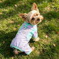 thumbnail image 4 of Breathable Mesh Dog Sun Protection Jumpsuit with D-Ring, Summer Cooling Pet Clothes for Small Dogs, Lightweight 4-Leg Puppy Outfit, Quick Dry Dog Sunsuit for Yorkie, Maltese, Outdoor Use, 4 of 4