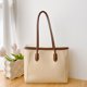 thumbnail image 4 of Bolso tote de piel para mujer | Bolso bandolera versátil para el trabajo y los desplazamientos | Bolsillo con cremallera de gran capacidad | Bolso para otoño e invierno en negro, beige, caqui y, 4 of 6