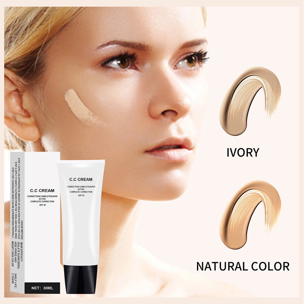 Eychin Skin Tone Adjusting CC Cream SPF 43 Makeup Color Correcting Cream  Foundation Moisturizing Self Adjusting for Mature Skin 