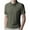Army Green, variant on Chbgutlmr Summer Mens Dress Shirts Work Lapel Neck Office Tees Short Sleeve Fitting Casual Tops Traceless