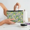 thumbnail image 7 of Susaid Lemons on Striped Print Makeup Mini Bags for Women Multi Color Cosmetics Bag Travel Toiletry Bag Pencil Pouch Blank Makeup Bags with Zipper, 7 of 7