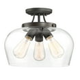 thumbnail image 3 of Octave 3-Light Ceiling Light in English Bronze, 3 of 5