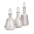 thumbnail image 1 of IMAX Corporation Nina 3 Piece Glass Bottle Set in Silver, 1 of 1