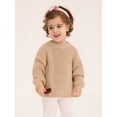 thumbnail image 3 of GYRATEDREAM Toddler Baby Girl Knit Sweater Warm Sweatshirt Long Sleeve Pullover Shirt Tops Cute Fall Winter Clothes, 3 of 9