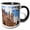 Black/White, variant on 3drose, Germany, Nuremberg, Towers of St Sebald Church - Eu10 Mgl0145 - Miva Stock, 11oz Two-tone Red Mug