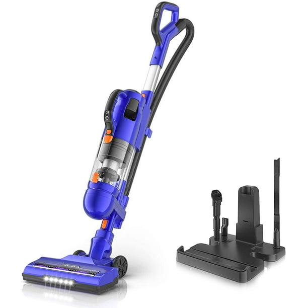 MOOSOO Upright Bagless Vacuum, 26Kpa Strong Suction Cordless Vacuum Cleaner for Hard Floors