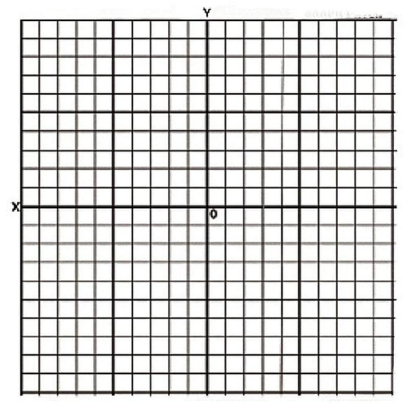 Geyer Instructional Products 150242 Graph Paper Stickers, Accentuated XY Axis (Pack of 150)