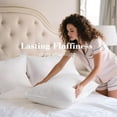 thumbnail image 4 of Bed Pillows Queen Size Set of 2, , Down Alternative Pillow for Back, Stomach or Side Sleepers, Soft, 4 of 8