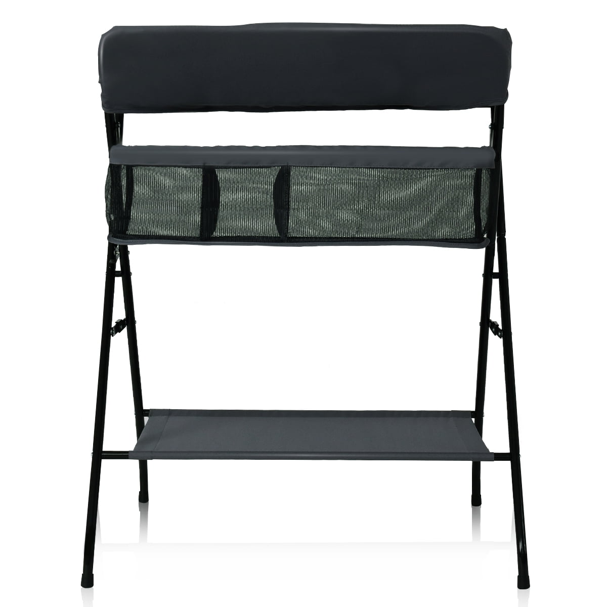 Topbuy Infant Folding Changing Table Portable Baby Diaper Station Gray