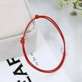 thumbnail image 4 of K-KED Rope Anklet Black White Red Color Adjustable Classic Men Women Summer Barefoot-_-Black, 4 of 9