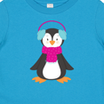 thumbnail image 4 of Inktastic Cute Penguin, Penguin With Ear Warmers, Scarf Boys or Girls Baby T-Shirt, 4 of 5