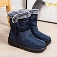 thumbnail image 2 of Zapatos planos para caminar para mujer botas medias impermeables zapatos antideslizantes para viajes al aire libre, 2 of 9