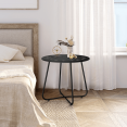 thumbnail image 4 of Tcbosik Small Side Table, 20" Weather Resistant Metal End Table for Garden, Patio, Balcony, Backyard, Black, 4 of 8