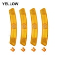 thumbnail image 3 of GLFILL Bike Light Bicycle Reflectors Vintage Wheel Rim Strips Traffic Clip Front Rear Mount Plastic Reflective Safety Yellow, 3 of 9