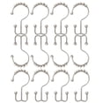 thumbnail image 2 of Kearding 12 ganchos para cortina de ducha, perchas para cortinas de habitación de Hotel, anillos colgantes para bañera, accesorios para interiores y Accesorios de baño Plata Kearding HA062211-01B, 2 of 6