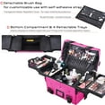 thumbnail image 5 of Byootique Professional Makeup Case with Adjustable Strap Portable Cosmetic Organizer, 5 of 12