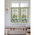 thumbnail image 2 of Easter Bunny Bathroom Window Curtain, Spring Trucks Easter Eggs Floral Burlap Light Filtering Coffee Kitchen Curtains, Bedroom Living Room Curtains 2 Panel 84"x45", 2 of 6