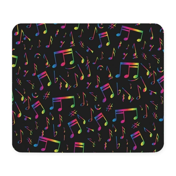CafePress - Rainbow Musical Notes Mousepad - Non-slip Rubber Mousepad, Gaming Mouse Pad