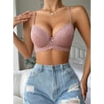 thumbnail image 3 of Floral Lace Underwire Push Up Bra Lingerie, 3 of 4