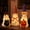 Cute Ghost, variant on DAKIMOE Halloween Decorations Indoor, Set of 3 Ceramic Ghosts with Ceramic Witch Hats, Cute Spooky Lighted Ghost Figurines with Bats Moons Stars for Home, Shelf & Tabletop Decor